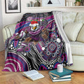 Merry Christmas Manly Warringah Sea Eagles Blanket Aboriginal Santa Rugby Mascot - Silvertails