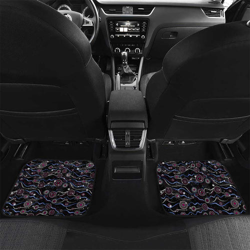 Merry Christmas Manly Warringah Sea Eagles Car Mats Aboriginal Santa Rugby Mascot - Silvertails
