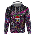 Merry Christmas Manly Warringah Sea Eagles Hoodie Aboriginal Santa Rugby Mascot - Silvertails