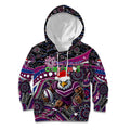 Merry Christmas Manly Warringah Sea Eagles Kid Hoodie Aboriginal Santa Rugby Mascot - Silvertails