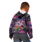 Merry Christmas Manly Warringah Sea Eagles Kid Hoodie Aboriginal Santa Rugby Mascot - Silvertails