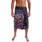 Merry Christmas Manly Warringah Sea Eagles Lavalava Aboriginal Santa Rugby Mascot - Silvertails