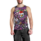 Merry Christmas Manly Warringah Sea Eagles Men Tank Top Aboriginal Santa Rugby Mascot - Silvertails