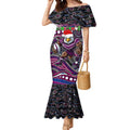 Merry Christmas Manly Warringah Sea Eagles Mermaid Dress Aboriginal Santa Rugby Mascot - Silvertails