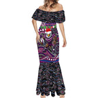 Merry Christmas Manly Warringah Sea Eagles Mermaid Dress Aboriginal Santa Rugby Mascot - Silvertails