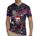 Merry Christmas Manly Warringah Sea Eagles Rugby Jersey Aboriginal Santa Rugby Mascot - Silvertails