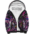 Merry Christmas Manly Warringah Sea Eagles Sherpa Hoodie Aboriginal Santa Rugby Mascot - Silvertails
