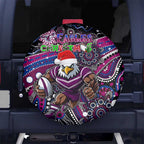 Merry Christmas Manly Warringah Sea Eagles Spare Tire Cover Aboriginal Santa Rugby Mascot - Silvertails