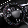 Merry Christmas Manly Warringah Sea Eagles Steering Wheel Cover Aboriginal Santa Rugby Mascot - Silvertails