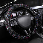 Merry Christmas Manly Warringah Sea Eagles Steering Wheel Cover Aboriginal Santa Rugby Mascot - Silvertails