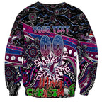 Merry Christmas Manly Warringah Sea Eagles Sweatshirt Aboriginal Santa Rugby Mascot - Silvertails