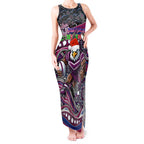 Merry Christmas Manly Warringah Sea Eagles Tank Maxi Dress Aboriginal Santa Rugby Mascot - Silvertails
