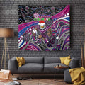 Merry Christmas Manly Warringah Sea Eagles Tapestry Aboriginal Santa Rugby Mascot - Silvertails