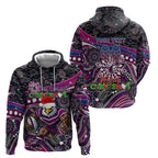 Merry Christmas Manly Warringah Sea Eagles Zip Hoodie Aboriginal Santa Rugby Mascot - Silvertails