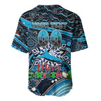 Merry Christmas Sharks Baseball Jersey Aboriginal Santa Rugby Mascot - Cronulla Sutherland