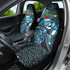 Merry Christmas Sharks Car Seat Cover Aboriginal Santa Rugby Mascot - Cronulla Sutherland