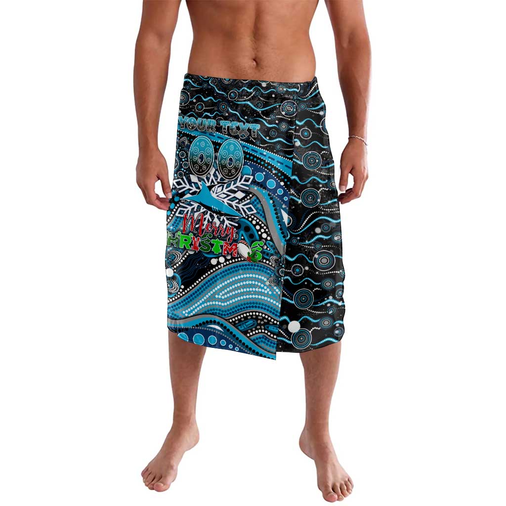Merry Christmas Sharks Lavalava Aboriginal Santa Rugby Mascot - Cronulla Sutherland