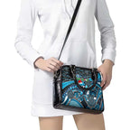 Merry Christmas Sharks Shoulder Handbag Aboriginal Santa Rugby Mascot - Cronulla Sutherland