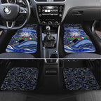 Merry Christmas Bulldogs Car Mats Aboriginal Santa Rugby Mascot - Canterbury Bankstown