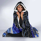 Merry Christmas Bulldogs Hooded Blanket Aboriginal Santa Rugby Mascot - Canterbury Bankstown