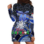 Merry Christmas Bulldogs Hoodie Dress Aboriginal Santa Rugby Mascot - Canterbury Bankstown