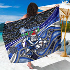 Merry Christmas Bulldogs Sarong Aboriginal Santa Rugby Mascot - Canterbury Bankstown