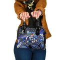 Merry Christmas Bulldogs Shoulder Handbag Aboriginal Santa Rugby Mascot - Canterbury Bankstown