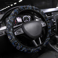 Merry Christmas Bulldogs Steering Wheel Cover Aboriginal Santa Rugby Mascot - Canterbury Bankstown