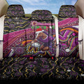 Merry Christmas Broncos Back Car Seat Cover Aboriginal Santa Rugby Mascot - Brisbane