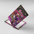 Merry Christmas Broncos Canvas Wall Art Aboriginal Santa Rugby Mascot - Brisbane