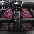 Merry Christmas Broncos Car Mats Aboriginal Santa Rugby Mascot - Brisbane