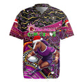 Merry Christmas Broncos Rugby Jersey Aboriginal Santa Rugby Mascot - Brisbane