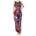 Merry Christmas Broncos Tank Maxi Dress Aboriginal Santa Rugby Mascot - Brisbane
