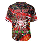 Merry Christmas Dolphins Baseball Jersey Aboriginal Santa Rugby Mascot - Redcliffe