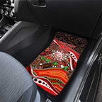 Merry Christmas Dolphins Car Mats Aboriginal Santa Rugby Mascot - Redcliffe