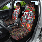 Merry Christmas Dolphins Car Seat Cover Aboriginal Santa Rugby Mascot - Redcliffe