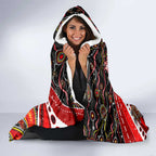 Merry Christmas Dolphins Hooded Blanket Aboriginal Santa Rugby Mascot - Redcliffe