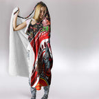 Merry Christmas Dolphins Hooded Blanket Aboriginal Santa Rugby Mascot - Redcliffe