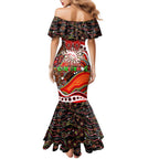 Merry Christmas Dolphins Mermaid Dress Aboriginal Santa Rugby Mascot - Redcliffe