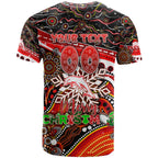 Merry Christmas Dolphins T Shirt Aboriginal Santa Rugby Mascot - Redcliffe