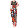 Merry Christmas Dolphins Tank Maxi Dress Aboriginal Santa Rugby Mascot - Redcliffe