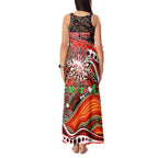 Merry Christmas Dolphins Tank Maxi Dress Aboriginal Santa Rugby Mascot - Redcliffe