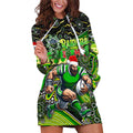 Merry Christmas Raiders Hoodie Dress Aboriginal Santa Rugby Mascot - Canberra