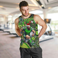 Merry Christmas Raiders Men Tank Top Aboriginal Santa Rugby Mascot - Canberra