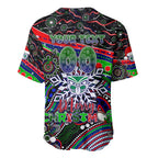 Merry Christmas New Zealand Warriors Baseball Jersey Aboriginal Santa Rugby Mascot