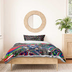 Merry Christmas New Zealand Warriors Bedding Set Aboriginal Santa Rugby Mascot