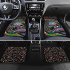 Merry Christmas New Zealand Warriors Car Mats Aboriginal Santa Rugby Mascot