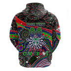 Merry Christmas New Zealand Warriors Hoodie Aboriginal Santa Rugby Mascot