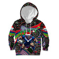 Merry Christmas New Zealand Warriors Kid Hoodie Aboriginal Santa Rugby Mascot