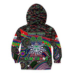 Merry Christmas New Zealand Warriors Kid Hoodie Aboriginal Santa Rugby Mascot
